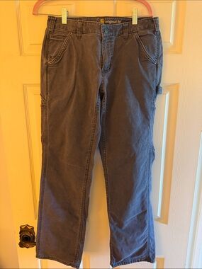 Carhartt Women's Straight Leg Jeans in Charcoal